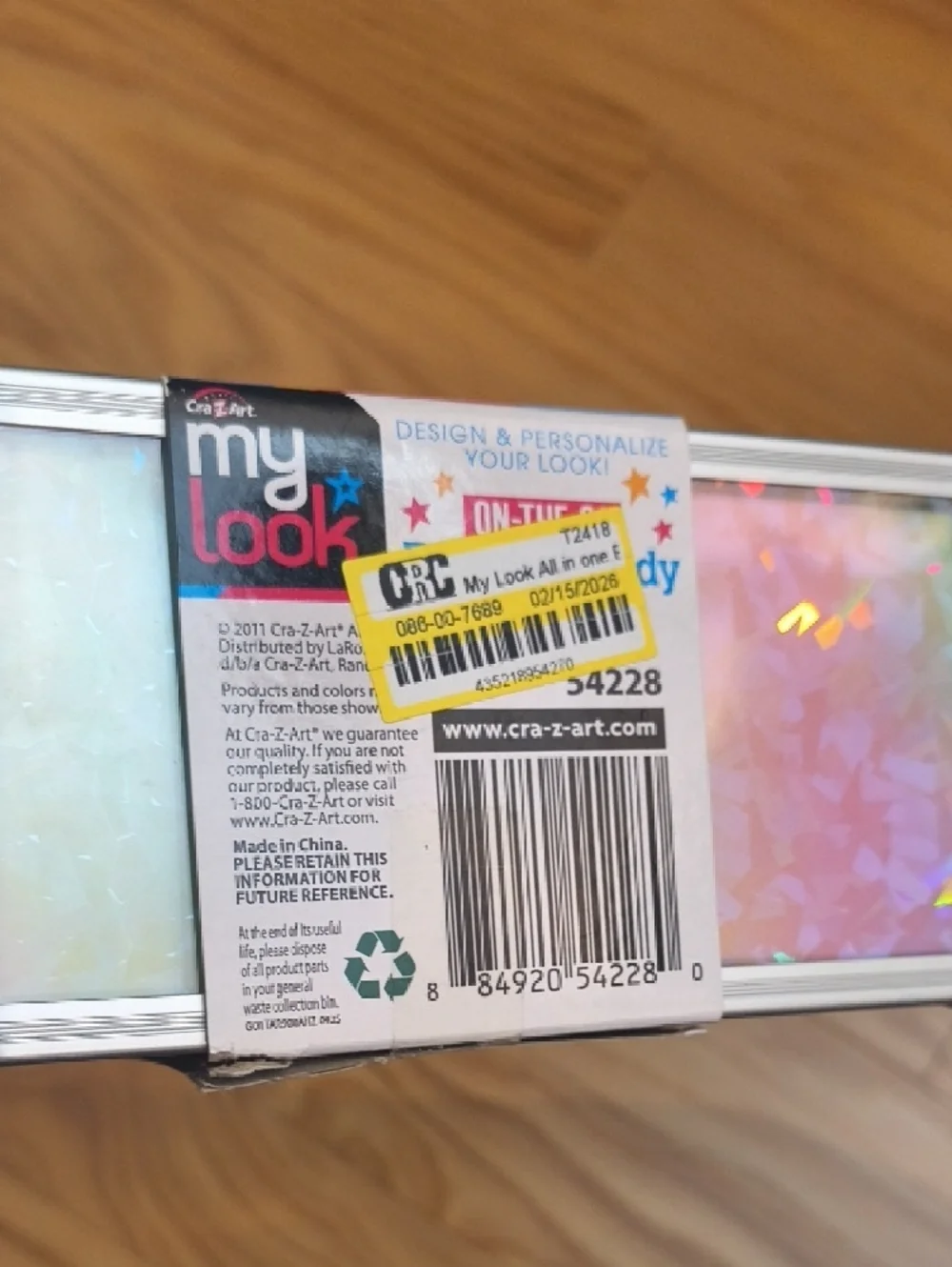 Cra-Z-Art My Look On-The-Go Beauty Caddy - Silver Case with Holographic Panels